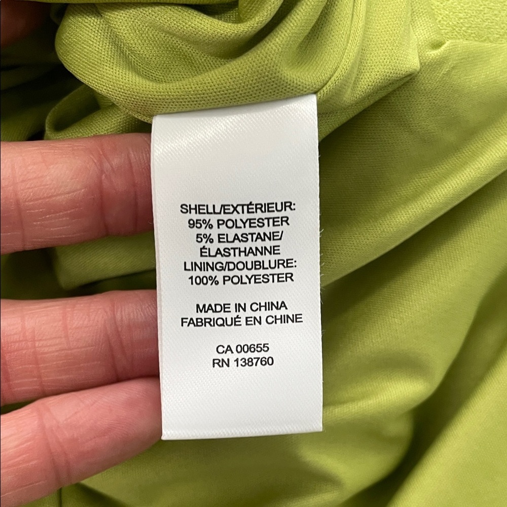 RW & CO Elegant Lime Green Dress SIZE 6 - Picture 10 of 15